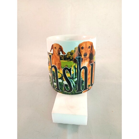 America Ware Dachshund Dog Coffee Mug 2007 Large 16 oz 4" Tall - Picture 2 of 6